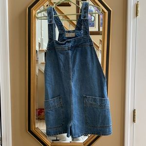 Free People denim overall shorts size Medium